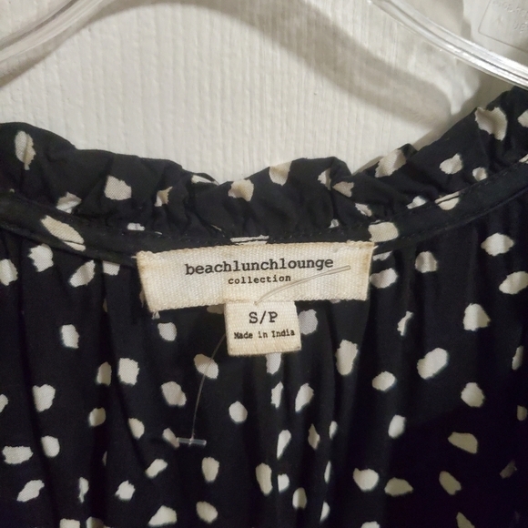 Beachlunchlounge Womens Tiered A-Line Dress Black and White Print Sz Small - Picture 8 of 8